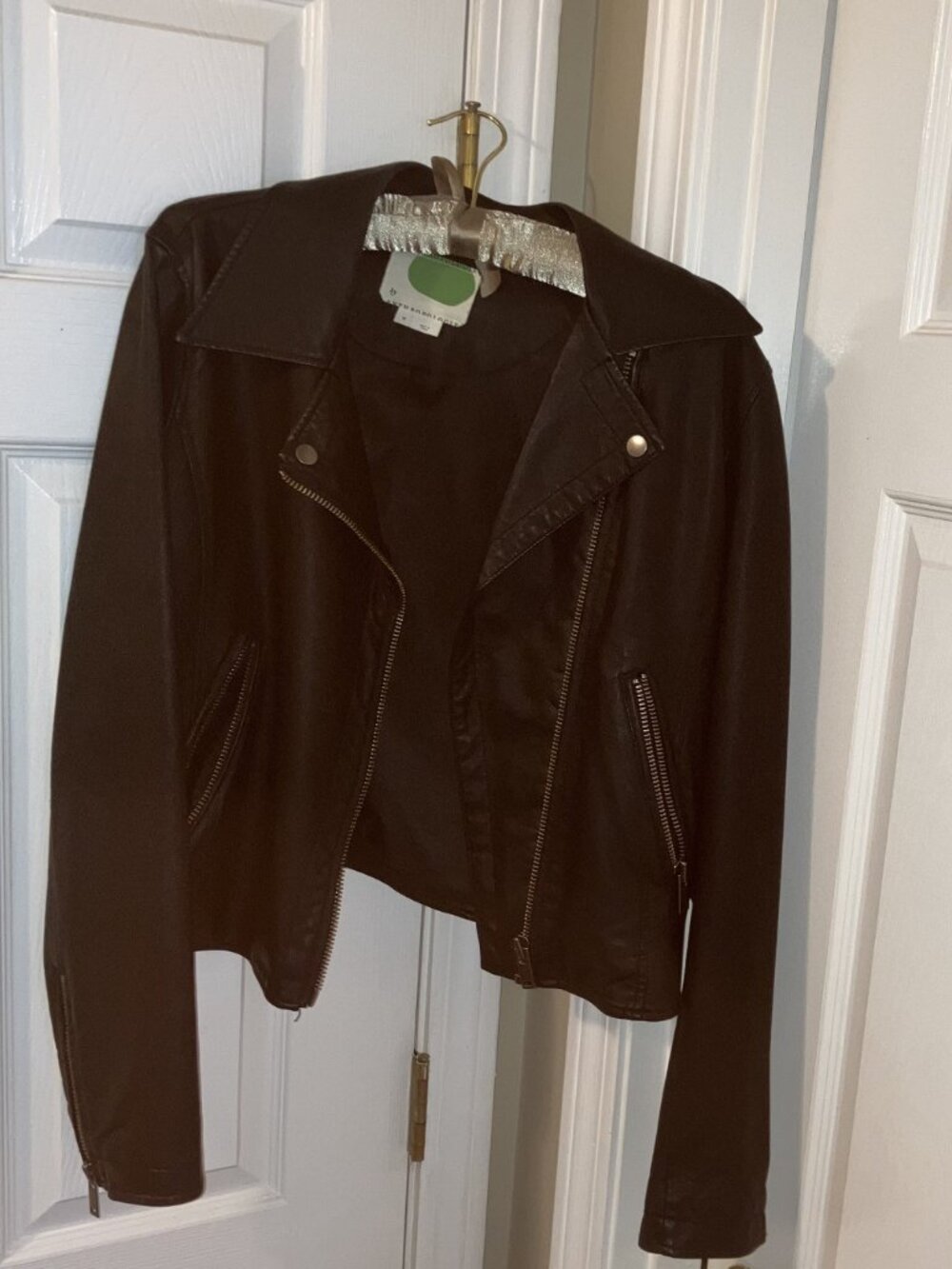 VEGAN LEATHER!!!  Anthropologie  Moto-Style Jacket